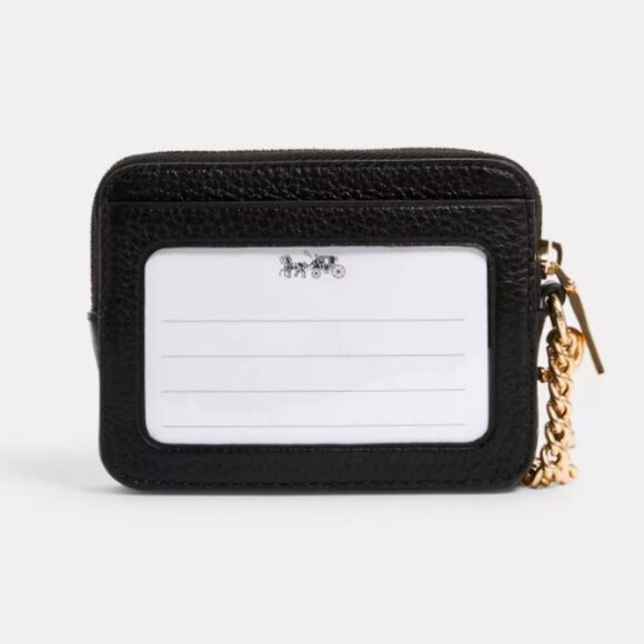 Coach Zip Card Case In Signature Canvas - Picture 3 of 3